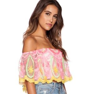 NWOT Jen’s Pirate Booty Acid Pixie crop top